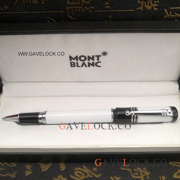 Replica MontBlanc Rollerball Special edition White Pen